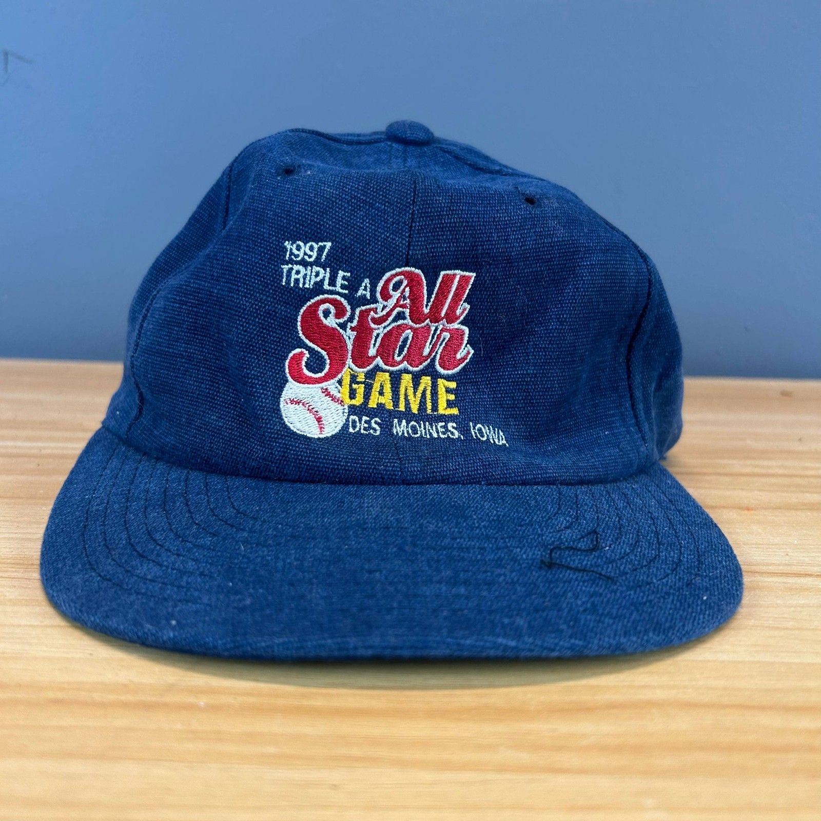 1997 Triple A All Star Game Hat Des Moines Iowa Vintage Yupoong Baseball Cap